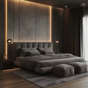 PF 4  Premium Wooden Bed, Modern Design, Durable & Comfortable