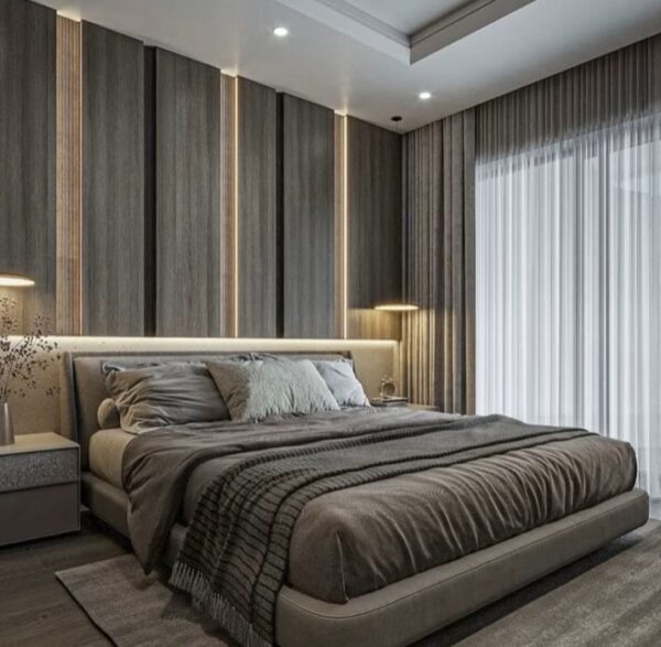 PF 7  Premium Wooden Bed, Modern Design, Durable & Comfortable